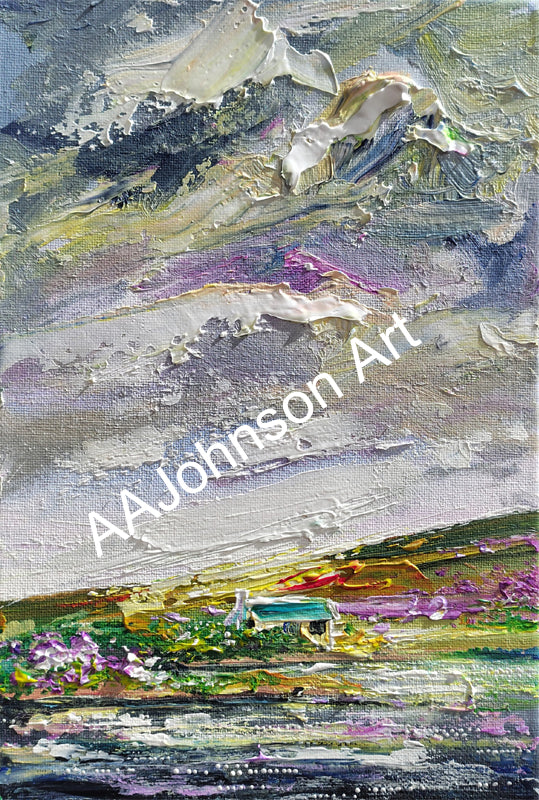 Scottish Landscape - Cottage by a Loch