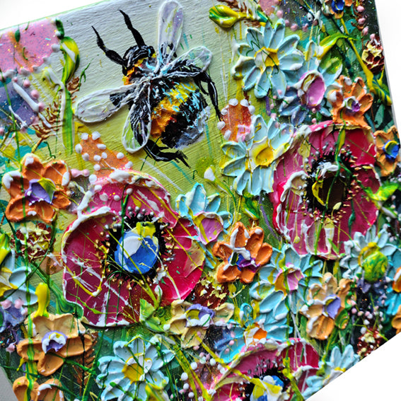 Bumblebee Painting - Glitter Drops
