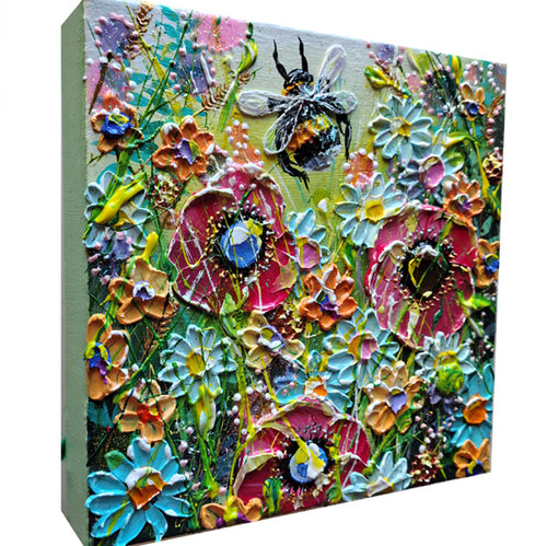 Bumblebee Painting - Glitter Drops