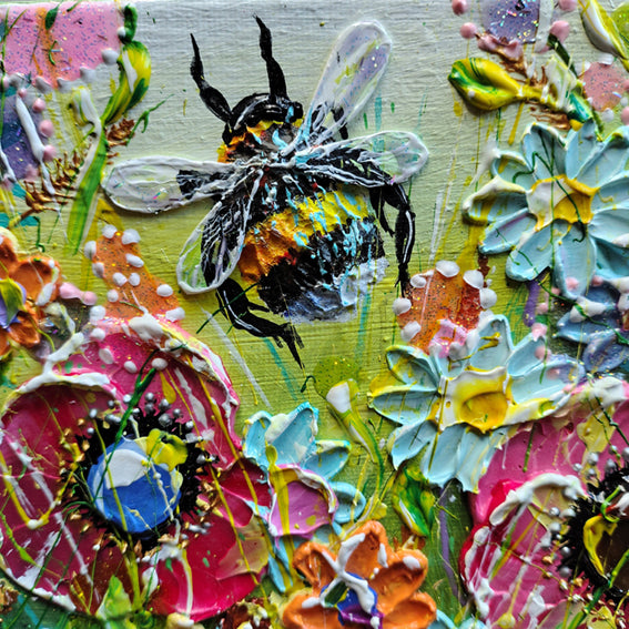 Bumblebee Painting - Glitter Drops