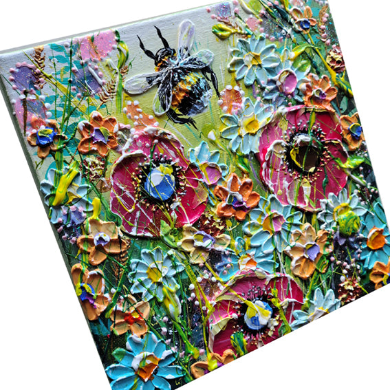 Bumblebee Painting - Glitter Drops