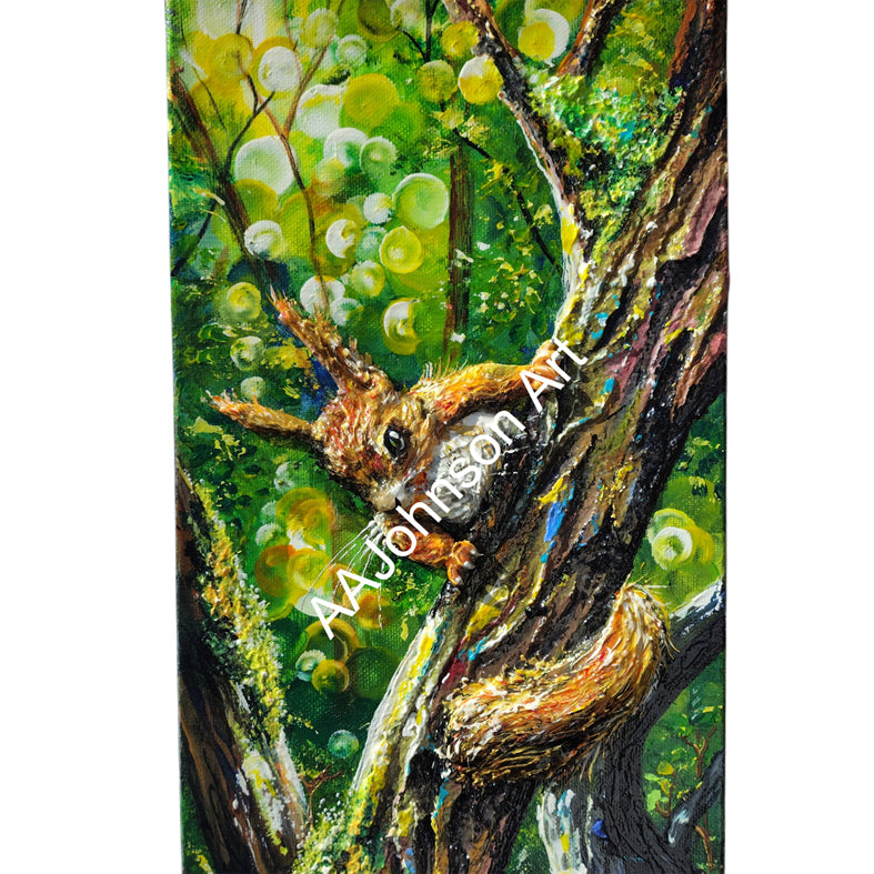 Squirrel Sculpture Art - Hello Ladybird