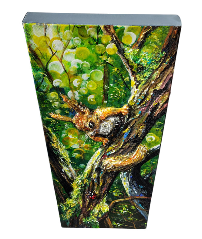 Squirrel Sculpture Art - Hello Ladybird