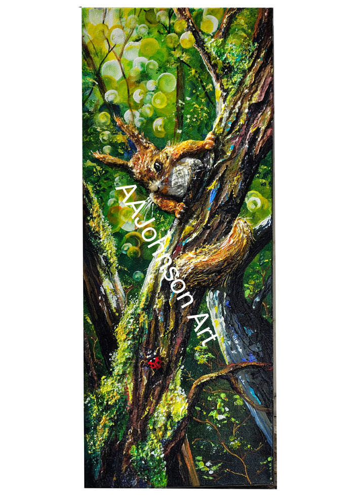 Squirrel Sculpture Art - Hello Ladybird